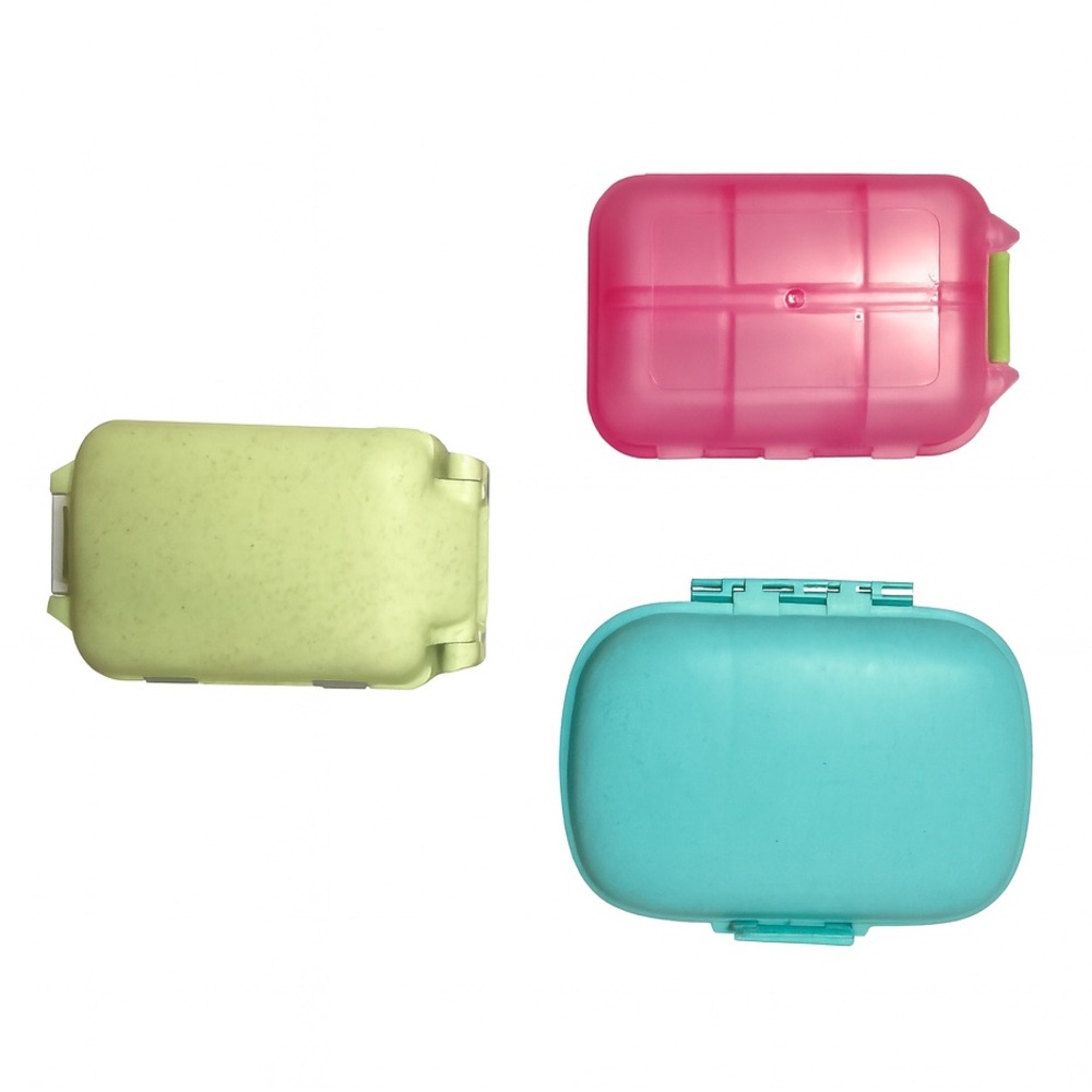Colorful Travel Pill Organization Container Set